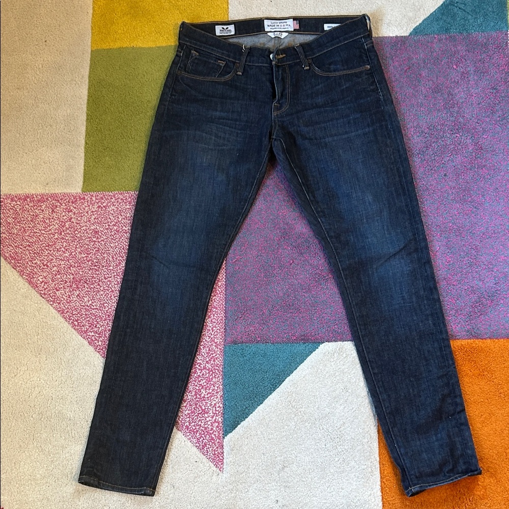 Lucky Brand Women's Dark Blue Skinny Jeans